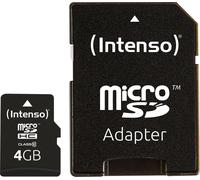Intenso Class 10 - Carte mémoire flash (adaptateur microSDHC/SD inclus) - 4 Go - Class 10 - microSDHC
