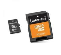 Intenso Class 10 - Carte mémoire flash (adaptateur microSDHC - SD inclus(e)) - 16 Go - Class 10 - micro SDHC