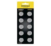Intenso Energy Ultra CR2025 Lot de 10 Piles Bouton au Lithium