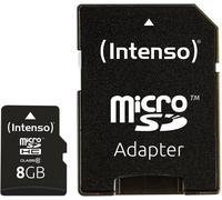 Intenso High Performance Carte microSDHC 8 GB Class 10 avec adaptateur SD