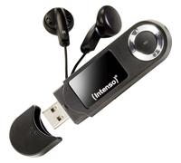 Intenso Music Walker Lecteur MP3 64 Go avec écran LCD, Carte microSD, USB 2.0, Batterie AAA, Casque, Noir