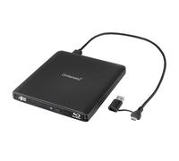 Intenso Lecteur Blu-Ray Externe Graveur Externe EOD 500BD Slim USB 3.2 pour Ordinateur Portable Bureau PC iMac MacBook Windows MacOS + Logiciel de Gravure Gratuit Ashampoo Burning Studio Noir
