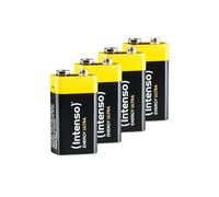 Intenso Lot de 4 piles alcalines Energy Ultra 9 V 6LR61 Multipack 9 V pour détecteur de fumée et de CO, radio, appareil photo et jouets