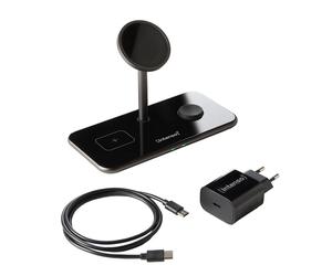 Intenso MB13 Casques, Smartphone, Smartwatch Noir USB Recharge sans fil Charge rapide Intérieure