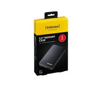Intenso Memory Case - Disque dur - 2 To - externe (portable) - 2.5" - USB 3.0 - 5400 tours/min - mémoire tampon : 8 Mo - noir