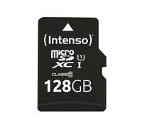 Intenso MicroSD 128Go UHS-I U1 Classe 10, Résistante Température/Chocs/Eau/Rayons X, Adaptateur SD Inclus, 3424491