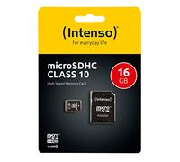 Intenso Class 10 - Carte mémoire flash (adaptateur microSDHC - SD inclus(e)) - 16 Go - Class 10 - micro SDHC