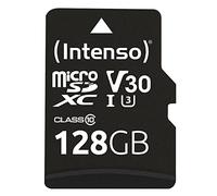 Intenso Carte microSDXC Professional 128 Go Class 10 UHS-I avec adaptateur SD