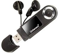Intenso Music Walker Lecteur MP3 64 Go avec écran LCD, Carte microSD, USB 2.0, Batterie AAA, Casque, Noir