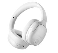 Intenso O400HA Casque Supra-auriculaire Hybride, réduction Active du Bruit, jusqu'à 75 Heures d'autonomie et Bluetooth 5.3, avec Mode Musique, Mode Transparent et Temps de Charge Rapide, Blanc