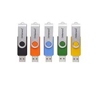 Intenso Clé USB Office Line Multipack 5x32 Go USB 3.2 70Mo/s couleurs assorties, arceau métal