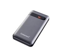 Intenso PD10000 - Batterie Externe 10000 mAh LiPo Anthracite, Quick Charge 3.0, USB-A & USB-C (20W), Écran LCD, Protection Surtension/Court-circuit