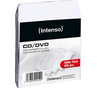 Intenso Pochettes pour CD/DVD 1x, papier blanc, 100 pcs.