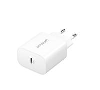 Intenso Power Adapter W20C, Chargeur USB-C avec 20 W, Blanc | Chargeur rapide pour iPhone 15/16/17, Samsung Galaxy et Google Pixel. Prise européenne compacte avec fonctions de protection