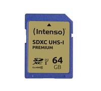 Intenso Premium - Carte mémoire flash - 64 Go - UHS Class 1 / Class10 - SDXC UHS-I