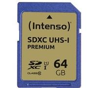 Intenso Premium - Carte mémoire flash - 64 Go - UHS Class 1 / Class10 - SDXC UHS-I G
