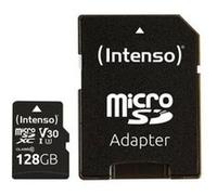 Intenso Carte mémoire microSDHC Professionnelle 512 Go Classe 10 UHS-I, U3, V30 avec Adaptateur SD, pour Enregistrement 4K, GoPro, Insta 360, DJI, Osmo, Steam Deck, Drone, caméra d'action, Noire