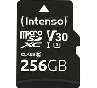 Intenso Professional Carte miniSDXC au détail 256 GB Class 10, UHS-I U3, v30 Video Speed Class étanche à leau, résistant à la température