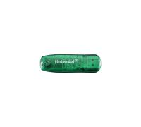 Intenso Rainbow Line 8 Go USB 2.0 Type-A Vert - Lecture 28 Mo/s, Écriture 6.5 Mo/s - Compatible Windows/macOS - 65x19x9mm, 7g