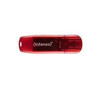 Intenso Rainbow Line lecteur USB flash 128 Go USB Type-A 2.0 Rouge, Transparent