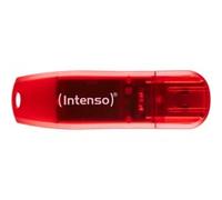 Intenso Rainbow Line lecteur USB flash 128 Go USB Type-A 2.0 Rouge, Transparent, Clé USB