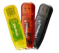Intenso Rainbow Line lecteur USB flash 16 Go USB Type-A 2.0 Noir, Rouge, Jaune