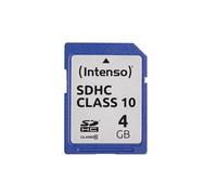 Intenso SDHC 4GB Classe 10 - Carte mémoire 25 Mo/s lecture - Résistante chocs, température, rayons X - 24x32x2mm - Température d'opération -25°C à 85°C
