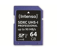Intenso SDHC Carte mémoire UHS-I 64GB 3431490 Classe 10 90MB/s