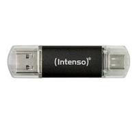 Intenso Twist Line 256 Go, Double clé USB 3.2 Gen 1x1, USB-C et USB-A, 70 Mo/s, Anthracite