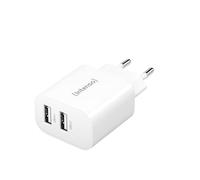 Intenso Chargeur USB W24AA – 24 W, 2x USB-A – Blanc (intérieure)
