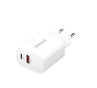 Intenso Chargeur USB W30AC 30 W 1x USB-A 1x USB-C blanc USB-PD