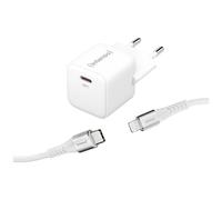 Intenso W30C GaN + C315L Chargeur USB 30 W 1x USB-C®, 1x Apple Lightning blanc