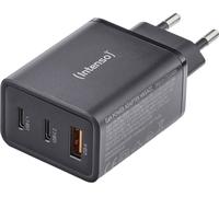 Intenso W65ACC GaN schwarz Chargeur USB 65 W 1x USB-A, 2x USB-C® noir intérieure GaN, USB Power Delivery (USB-PD)