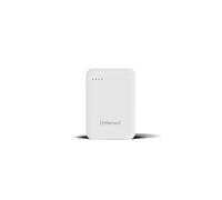 Intenso XS10000 Powerbank 10000mAh LiPo Blanc - 1x USB-A, 1x USB-C, LED, 5V/3.1A, Recharge USB, Protection Surtension/Court-circuit