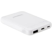 Intenso XS5000 Powerbank (batterie supplémentaire) 5000 mAh LiPo USB-A, USB-C®, Micro USB blanc Affichage du statut