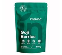 Intenson Baies de Goji Séchées, 500 g, Super-aliment Naturellement Sucré, Riche en Fibres, Antioxydants et Protéines Végétales, Vegan, Sans Gluten, Sans Sucres Ajoutés