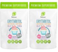 Intenson Érythritol 500g, Édulcorant Naturel, Zéro Calorie, Remplacement du Sucre, Substitut du Sucre (Lot de 2)