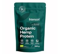 Intenson Protéine de Chanvre Bio, 500 g, Certifié Bio UE, Riche en Protéines, Soutient le Maintien et la Régénération Musculaire, Végan, Sans Gluten, Sans Additifs