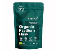 Intenson Tégument de Psyllium Bio, 450 g, Certifié Bio UE, Riche en Fibres, 100% Naturel, Végan, Compatible Keto, Sans Gluten, Sans Additifs