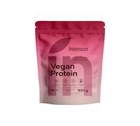 Intenson Vegan Protein Powder Chocolat Blanc Framboise, 900 g, 21 g de Protéines par Portion, 30 Portions, Mélange Pois & Chanvre, 100% Végétal, Sans Lactose, Sans Gluten, Sans Sucre, Formule Clean