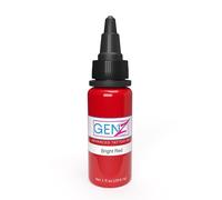 INTENZE Encre de tatouage Rouge 30ml - Bright Red - L'orig.:couleurs résistantes et absolument stériles-Encre de tatouage végétalienne-Encre de tatouage pour des tatouages permanents vivants