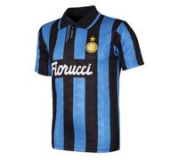 Inter 94 Retro Football Shirt, 1993-94 Unisexe Adulte, Blue-Black, L