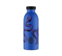 Inter - Bouteille isotherme de 500 ml, bouteille thermos avec bouchon 100% hermétique (12 heures de boissons chaudes 24 heures froides), écologique en acier inoxydable - Produit officiel