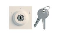 Inter clé 3 posi. 2M dune - APPAREILLAGE MURAL GALLERY HAGER WXF616D