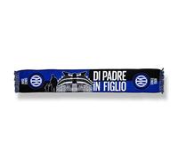 Inter Écharpe Nouveau Logo Jaquard, différentes Couleurs Stade, Padre in Fil's Noir/Bleu, Taille Unique Mixte