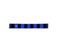 Inter Écharpe Tubulaire Nouveau Logo Rayé, Acrylique, Mixte Adulte, Noir/Bleu, Taille Unique