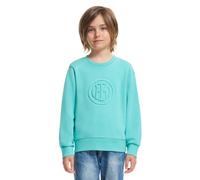 Inter Embossed Collection Sweat-Shirt Ras du Cou Unisexe, Turquoise, 14 Ans