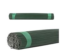 Inter Flowers GmbH Lot de 50 fils enfichables Vert/bleu recuit 300 mm de long - Fil de bricolage, fleuriste DIY fil à tige floral (1,2 mm x 300 mm, vert