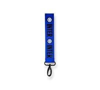 Inter, flyingtag anneau modèle plat simple face, bleu, Taglia unica