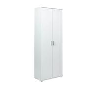Inter Link - Armoire multi-usages - Armoire à balais - Armoire de nettoyage -Armoire de ménage - 2 portes - 3 étagères - Largeur:70cm - Profondeur:34cm - Hauteur:190cm - Arconati HHS - Blanc